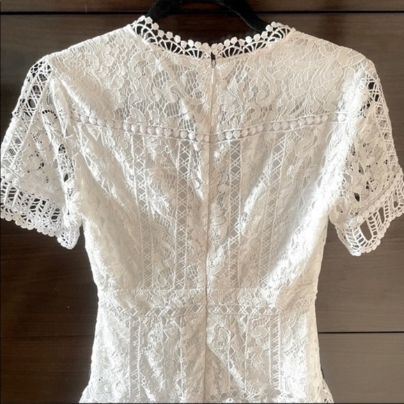 French Connection Ruffle White Dress - Picture 12 of 15